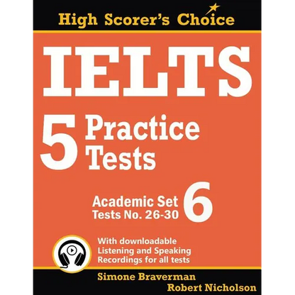 IELTS 5 Practice Tests, Academic Set 6: Tests No. 26-30 - Paperback
