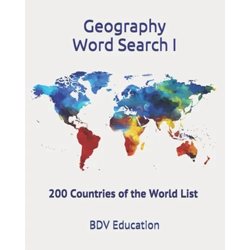 Geography Word Search: 200 Countries of the World List - Paperback