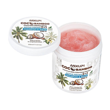 Mixup. CocoBamboo 2-in-1 Shampoo and Hair Mask - Natural Moisturizing Hair Care with Coconut Oil and Bamboo Extract