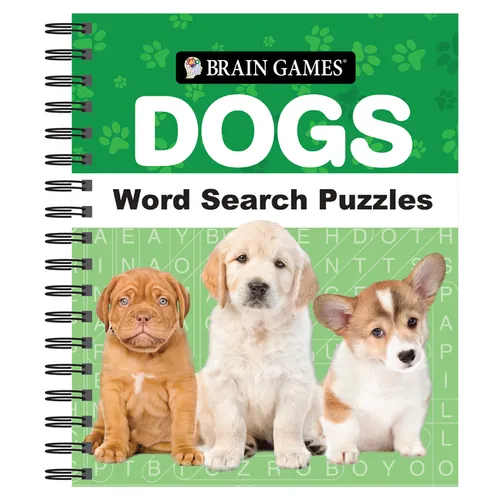 Brain Games - Dogs Word Search Puzzles - Spiral