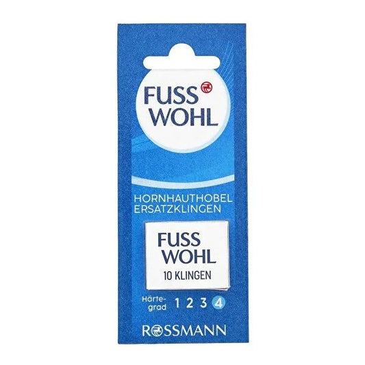 Fusswohl Foot File Replacement Blades - 10 Pack, Double-Sided, Compatible with Most Foot Files