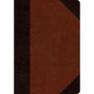 ESV Large Print Wide Margin Bible (Trutone, Brown/Cordovan, Portfolio Design) - Imitation Leather