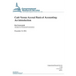 Cash Versus Accrual Basis of Accounting: An Introduction - Paperback