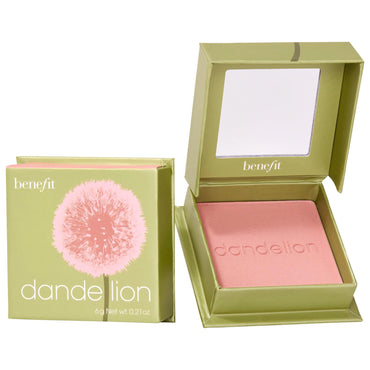 Benefit Cosmetics Dandelion Baby-Pink Brightening Blush - Long-Lasting Powder Blush for Natural Makeup Look