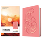 The Message Deluxe Gift Bible (Leather-Look, Pink and Gold Waves): The Bible in Contemporary Language - Imitation Leather
