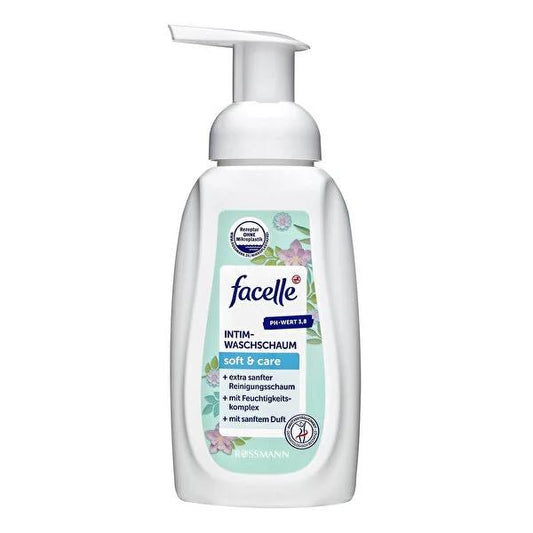 Facelle Intimate Wash Foam - Gentle Feminine Hygiene for Sensitive Skin, Vegan & Dermatologically Approved