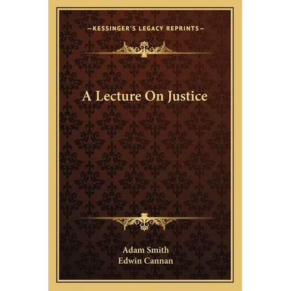 A Lecture On Justice - Paperback