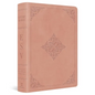 ESV Study Bible, Personal Size (Trutone, Blush Rose, Fleur-De-Lis Design) - Imitation Leather