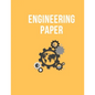 Engineering Paper: BookFactory Professional Engineering Notebook - 140 Pages, great design and nice yellow cover - Paperback