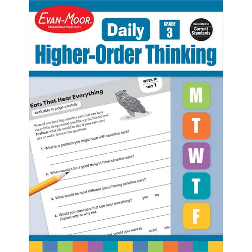 Daily Higher-Order Thinking, Grade 3 Teacher Edition - Paperback