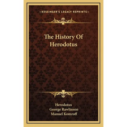 The History Of Herodotus - Hardcover