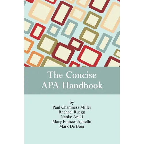 The Concise APA Handbook - Paperback