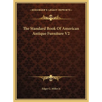 The Standard Book Of American Antique Furniture V2 - Hardcover