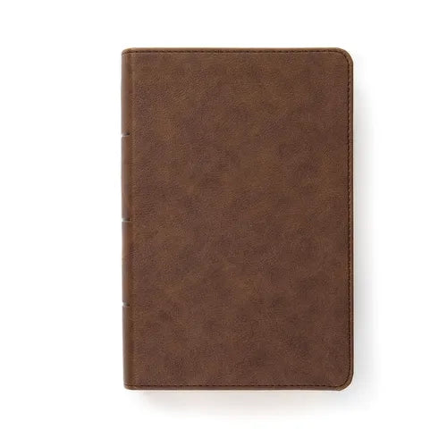 CSB Single-Column Compact Bible, Brown Leathertouch - Imitation Leather