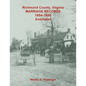 Richmond County, Virginia Marriage Records, 1854-1890, Annotated - Paperback