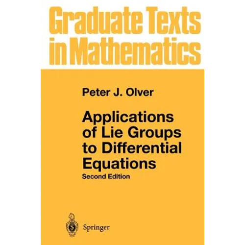 Applications of Lie Groups to Differential Equations - Paperback