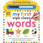 My First Wipe Clean Words (Priddy Smart): A Fun Early Learning Book - Board Book