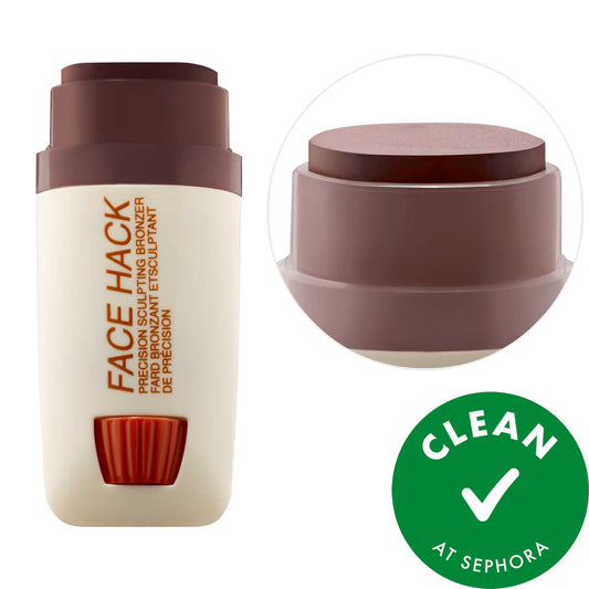 FACE HACK Cream Bronzer Stick - Natural Finish Contouring Makeup for Effortless Sculpting, Vegan & Cruelty-Free