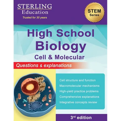 High School Biology: Questions & Explanations for Cell & Molecular Biology - Paperback