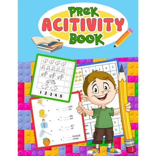 PreK Activity Book: Wonderful Activity Book For Preschool, PreK, Kindergarten - Paperback