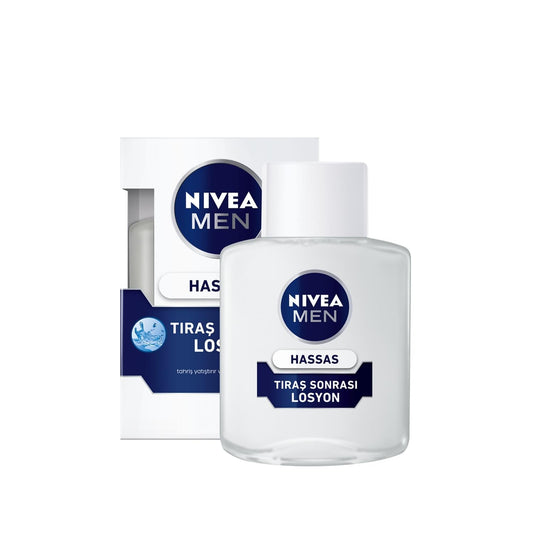 Nivea Men After Shave Lotion - Soothing, Moisturizing Care for Sensitive Skin, 3.38 fl oz