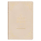 KJV Holy Bible, Standard Size Faux Leather Red Letter Edition Thumb Index, Ribbon Marker, King James Version, Pearlescent Taupe - Leather