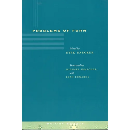 Problems of Form - Paperback