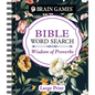 Brain Games - Bible Word Search: Wisdom of Proverbs Large Print - Spiral
