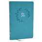 NKJV Holy Bible, Value Ultra Thinline, Teal Leathersoft, Red Letter, Comfort Print - Imitation Leather