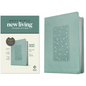 NLT Personal Size Giant Print Bible, Filament Enabled Edition (Red Letter, Leatherlike, Floral Frame Teal) - Imitation Leather