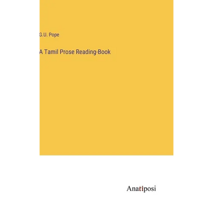 A Tamil Prose Reading-Book - Hardcover