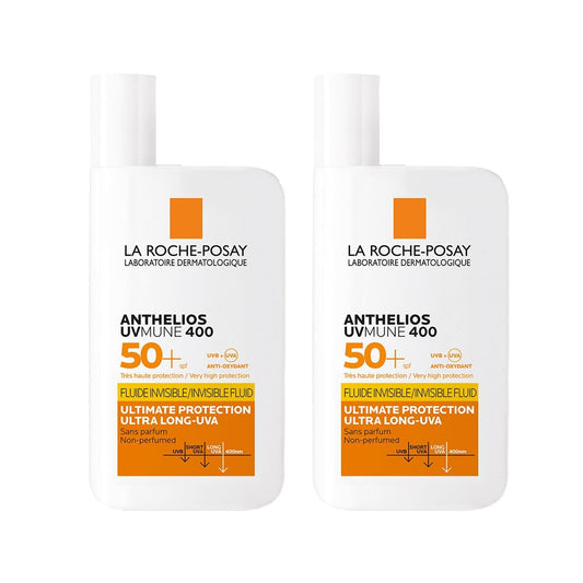 La Roche Posay Anthelios UVmune 400 SPF50+ Sunscreen Cream for Sensitive Skin - 2 x 50ml