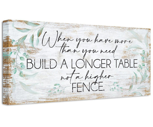 A Longer Table - Canvas
