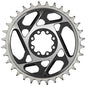 SRAM XX SL Eagle T-Type Direct Mount Chainring - 32t 12-Speed 8-Bolt Direct Mount 3mm Offset Aluminum BLK/Silver D1