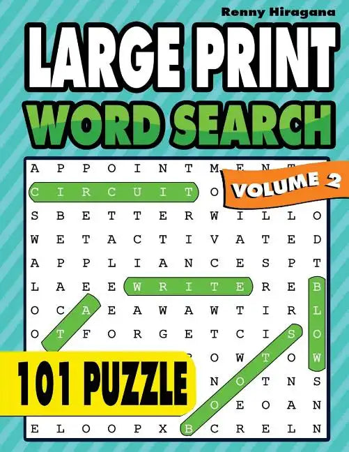Large Print Word Search: 101 Puzzles ( Volume 2 ) - Paperback