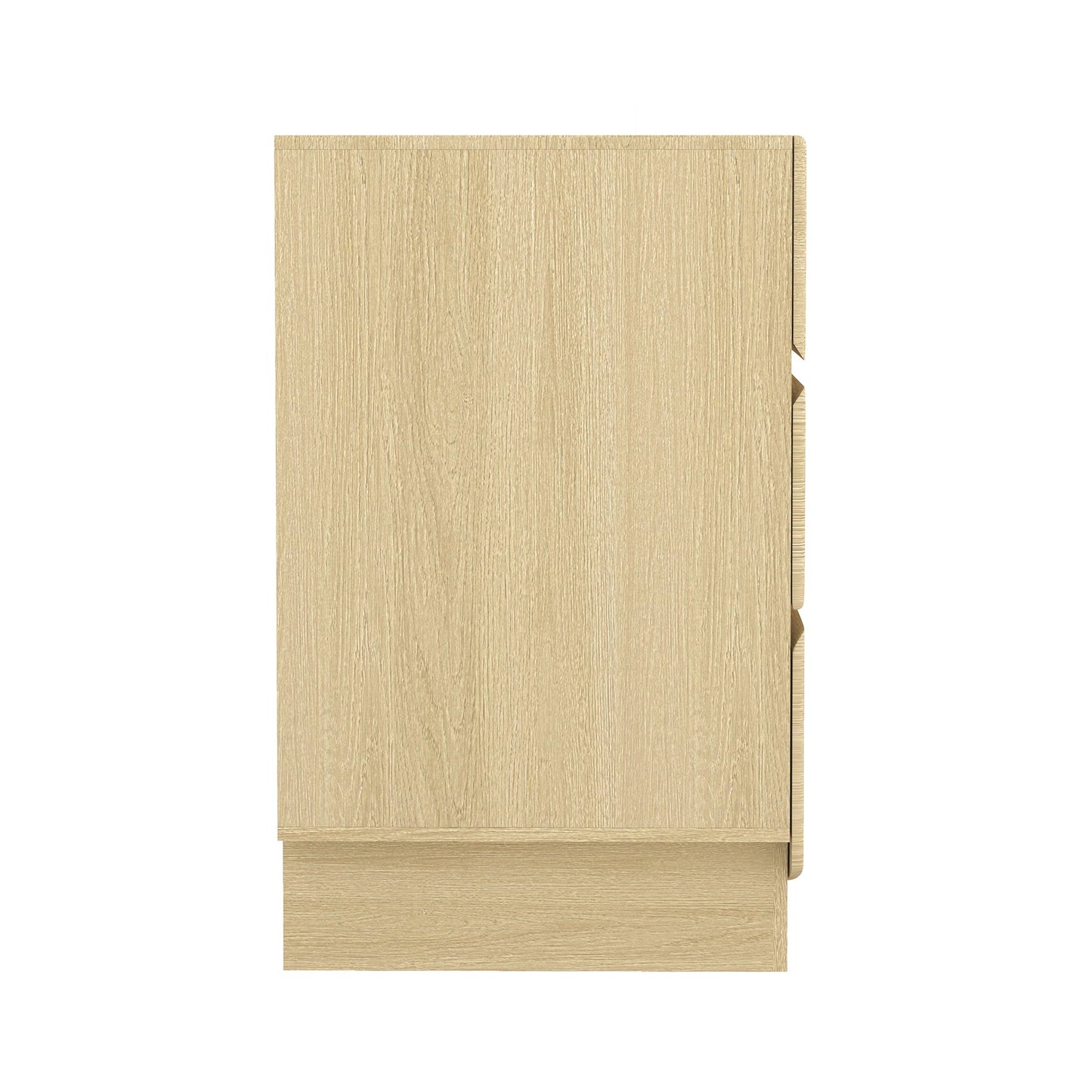 Dresser Minimalist 6-Drawer Oak MDF Handleless Wood Grain 72x20 In