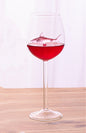 Red Wine Glasses with Shark Inside Goblet Glass Lead-Free Clear Glass for Home Bar Party HFing