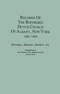 Records of the Reformed Dutch Church of Albany, New York, 1683-1809: Marriages, Baptisms, Members, Etc. Excerpted from Year Books of the Holland Socie - Paperback