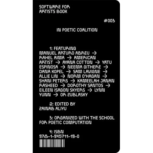 Software for Artists Book: School(s) for Poetic Computation - Paperback