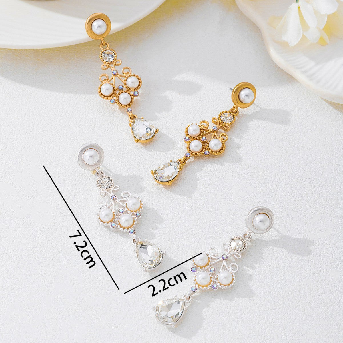 New Arrival Vintage Exquisite Drop Earrings For Women, Elegant High End Pearl Earrings, Versatile Temperament Fashion Hot Selling Jewelry