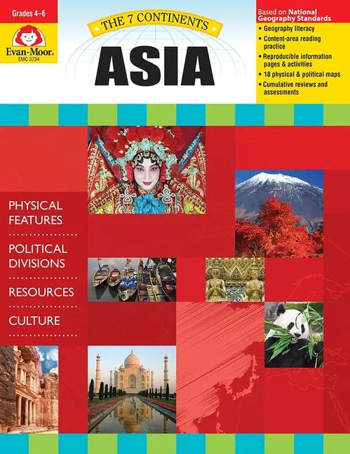 7 Continents: Asia, Grade 4 - 6 Teacher Resource - Paperback