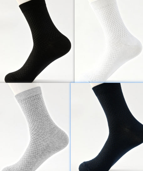 Casual Soft And Breathable Black Long Socksversatile For All Seasons