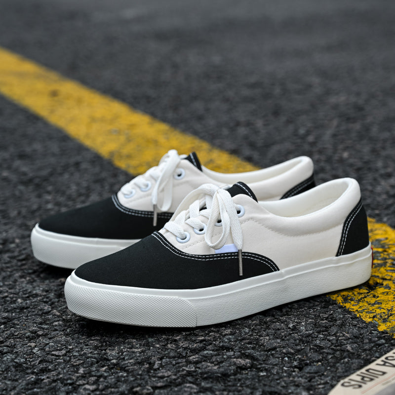 New Summer Low-Top Canvas Shoes, Vintage Couple Skate Sneakers For Men