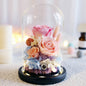 Valentine's Day Birthday Gift Gift Box Glass Cover Big Rose Immortal Flower