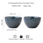 Household 5-inch Ceramic Peacock Relief Rice Bowl