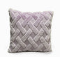 Plush Solid Color Sofa Pillowcase Living Room Cushion