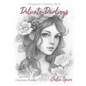 Delicate Darlings: Grayscale Coloring Book with Charming Girl Portraits - Paperback