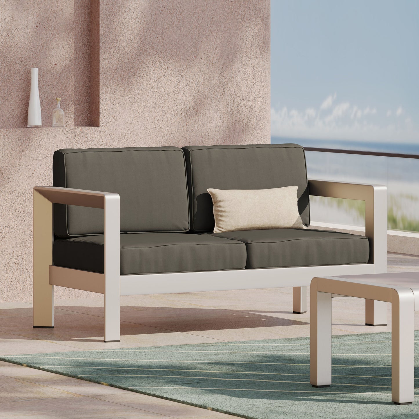 Low-profile Outdoor Loveseat