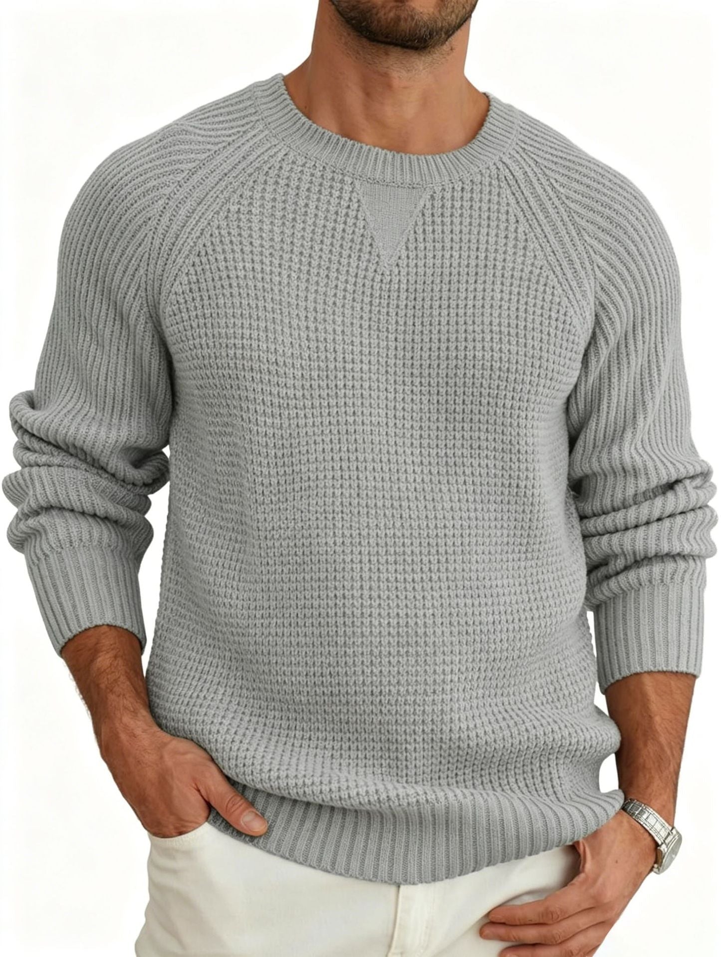 New Versatile Trendy Long-sleeve Pullover With A Round Neckline