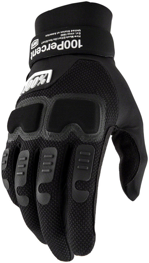 100% Langdale Gloves - Black Small